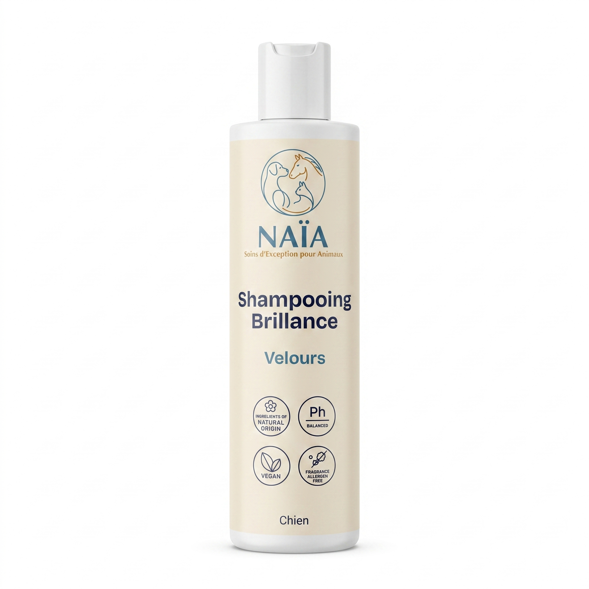 naïa shampooing brillance velours — shampooing pour chien
