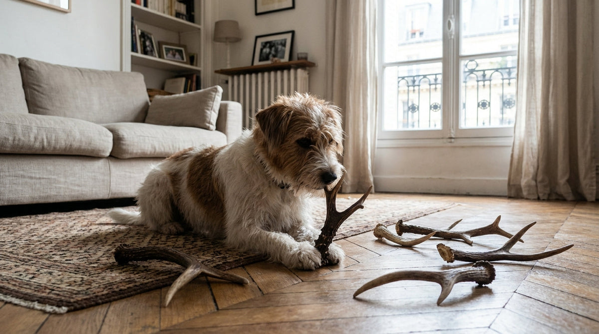 Comment choisir la taille de bois de cerf idéale pour son chien