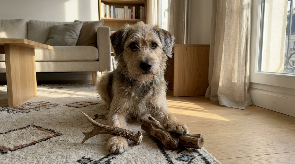 Bois de cerf vs bois de café : quel choix pour votre chien ?