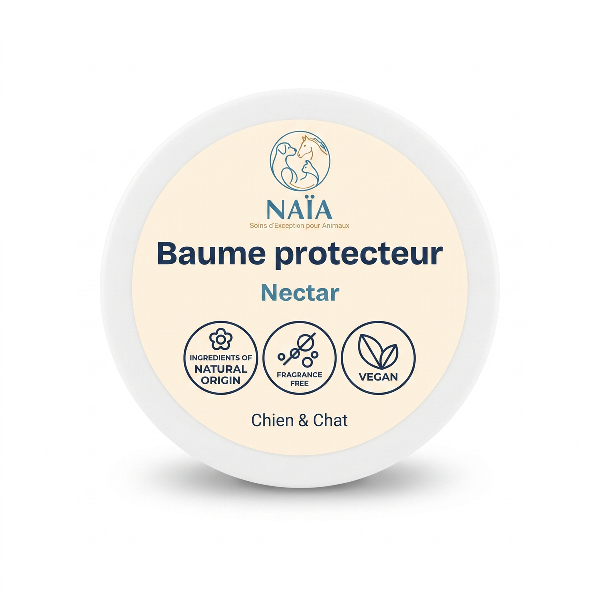 NAÏA Baume protecteur Nectar — pot de baume pour coussinets et truffe, chien et chat