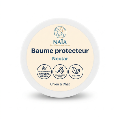 NAÏA Baume protecteur Nectar — pot de baume pour coussinets et truffe, chien et chat