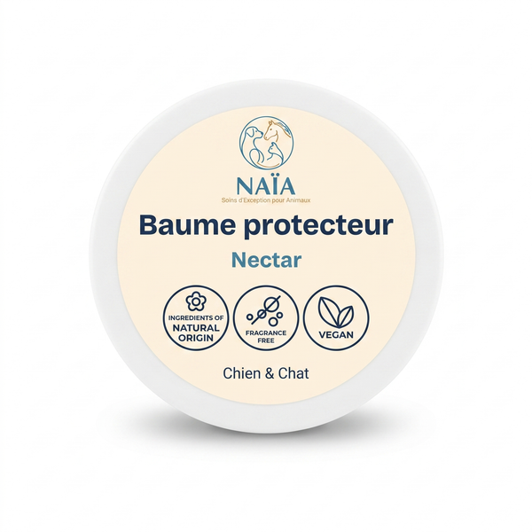 NAÏA Baume protecteur Nectar — pot de baume pour coussinets et truffe, chien et chat