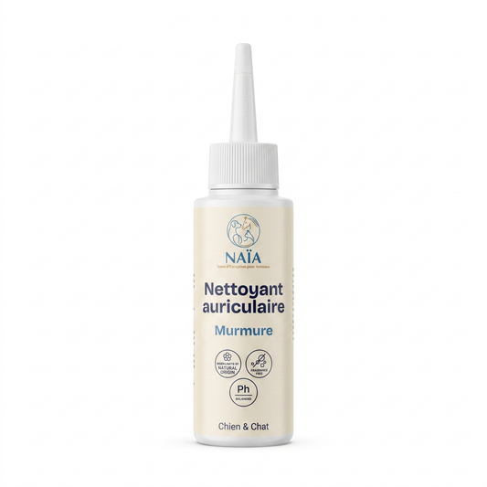 NAÏA Nettoyant auriculaire Murmure — solution de nettoyage des oreilles, chien et chat