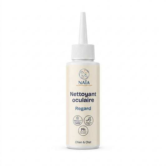 NAÏA Nettoyant oculaire Regard — solution de nettoyage du contour des yeux, chien et chat