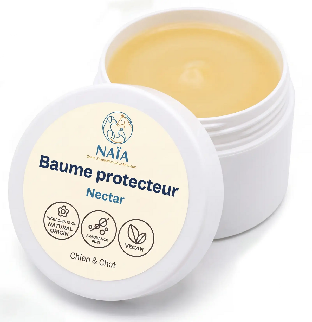 naïa baume protecteur nectar | coussinets & museau chien & chat | 50 ml