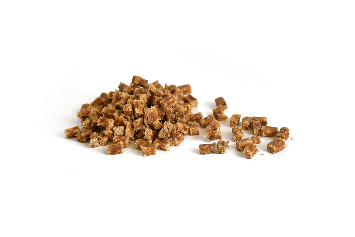 Cubes de poulet séchés pour chien et chat
